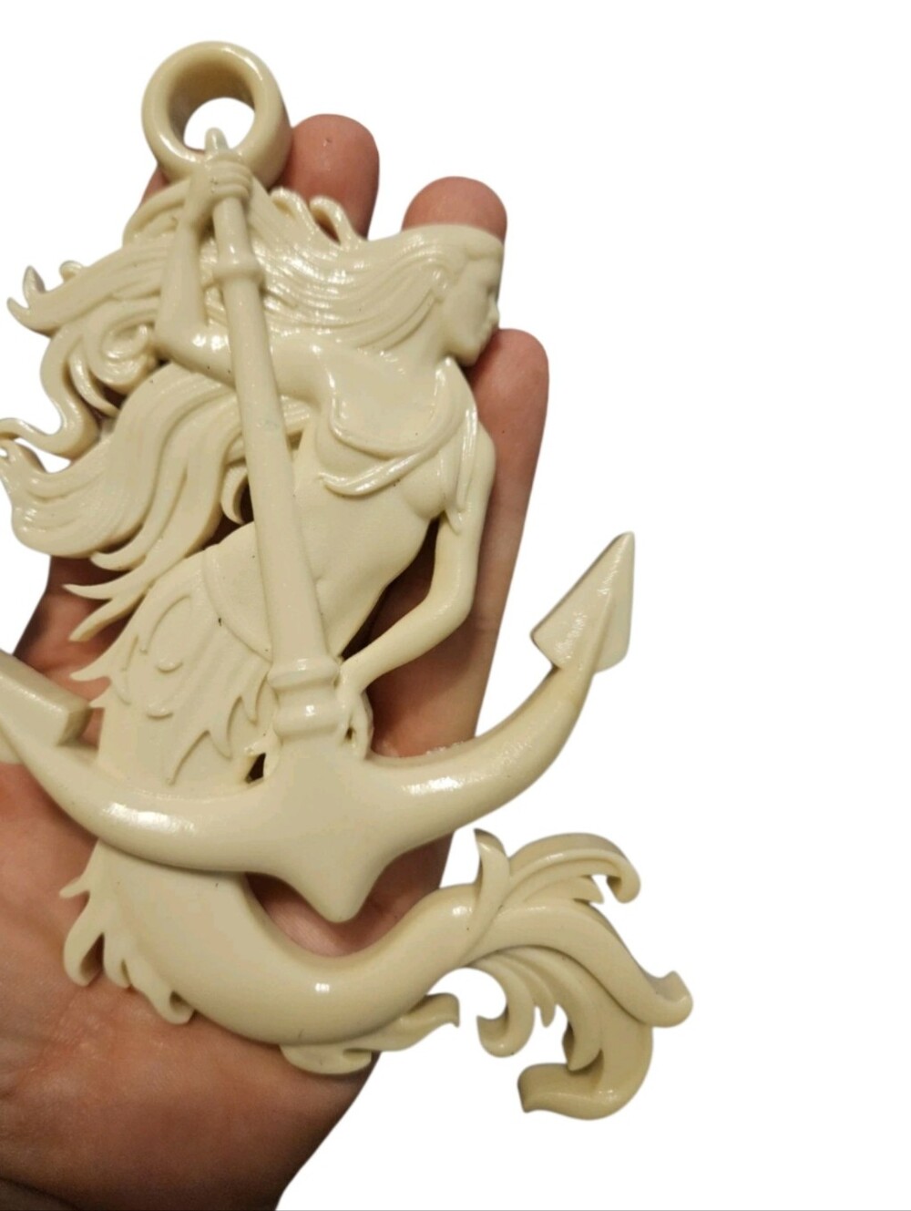 Mermaid with Anchor Silicone Mold